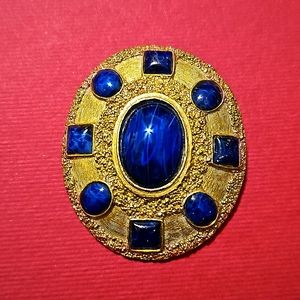 Vintage Cadoro Dome Lapis Brooch/Pendent